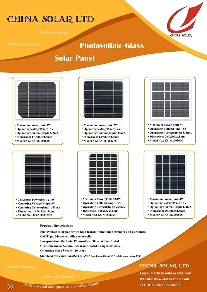 Photovoltaic Glass Solar Panel