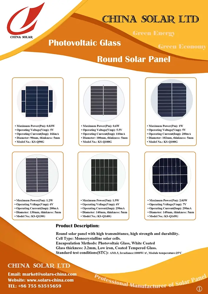 round solar panel