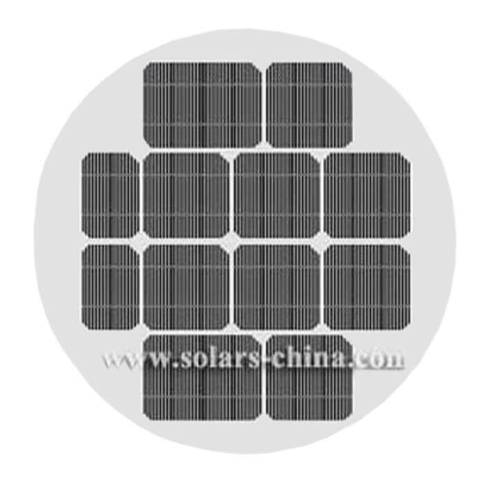 60W Paneles Solares Circulares