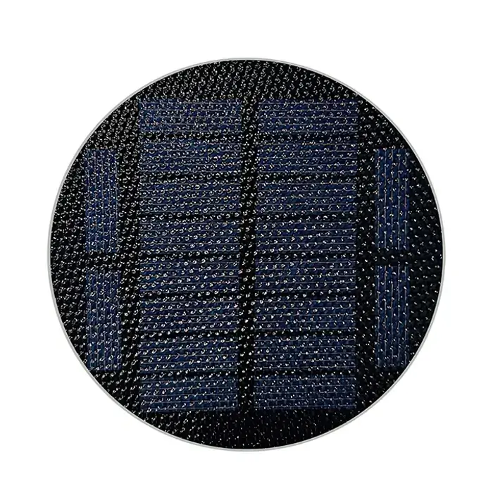 black round solar panel