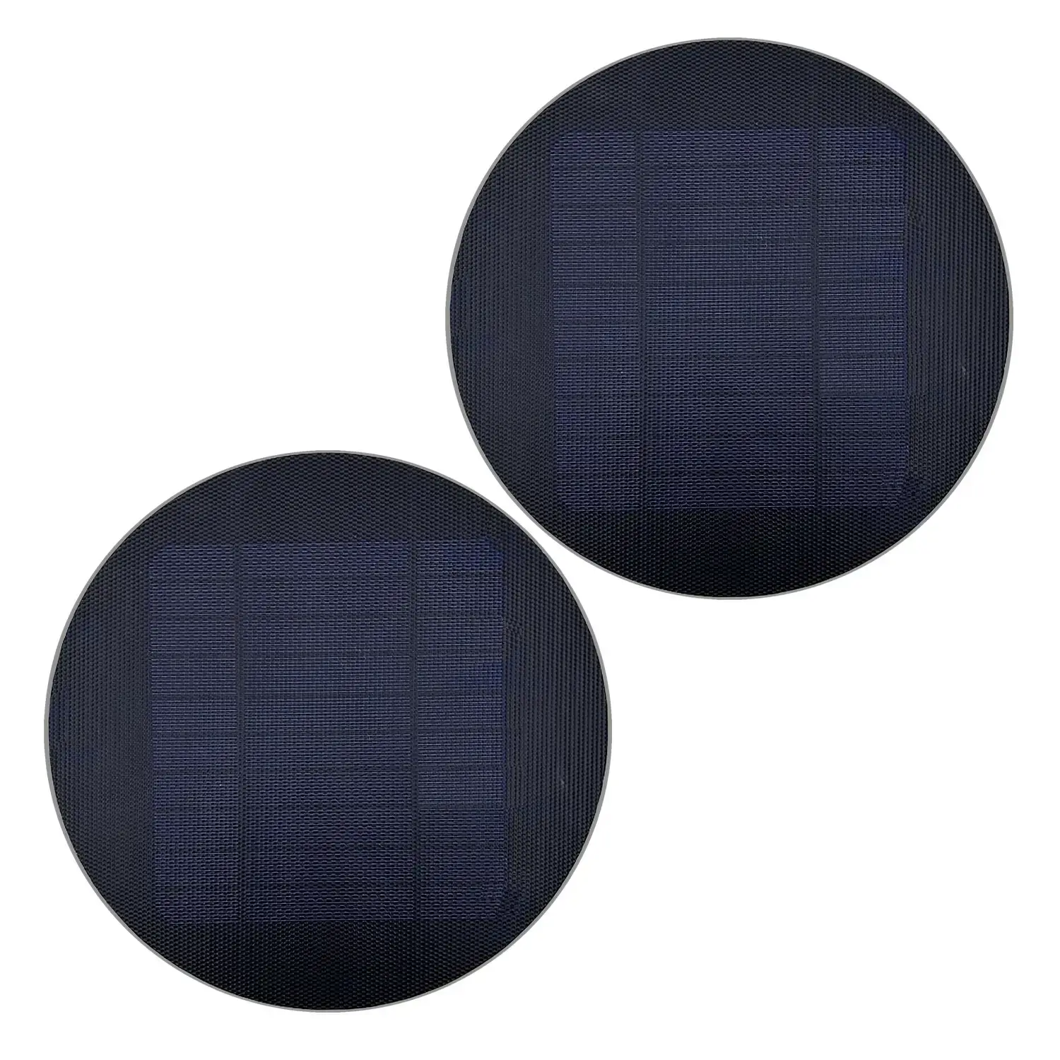 black round solar panel