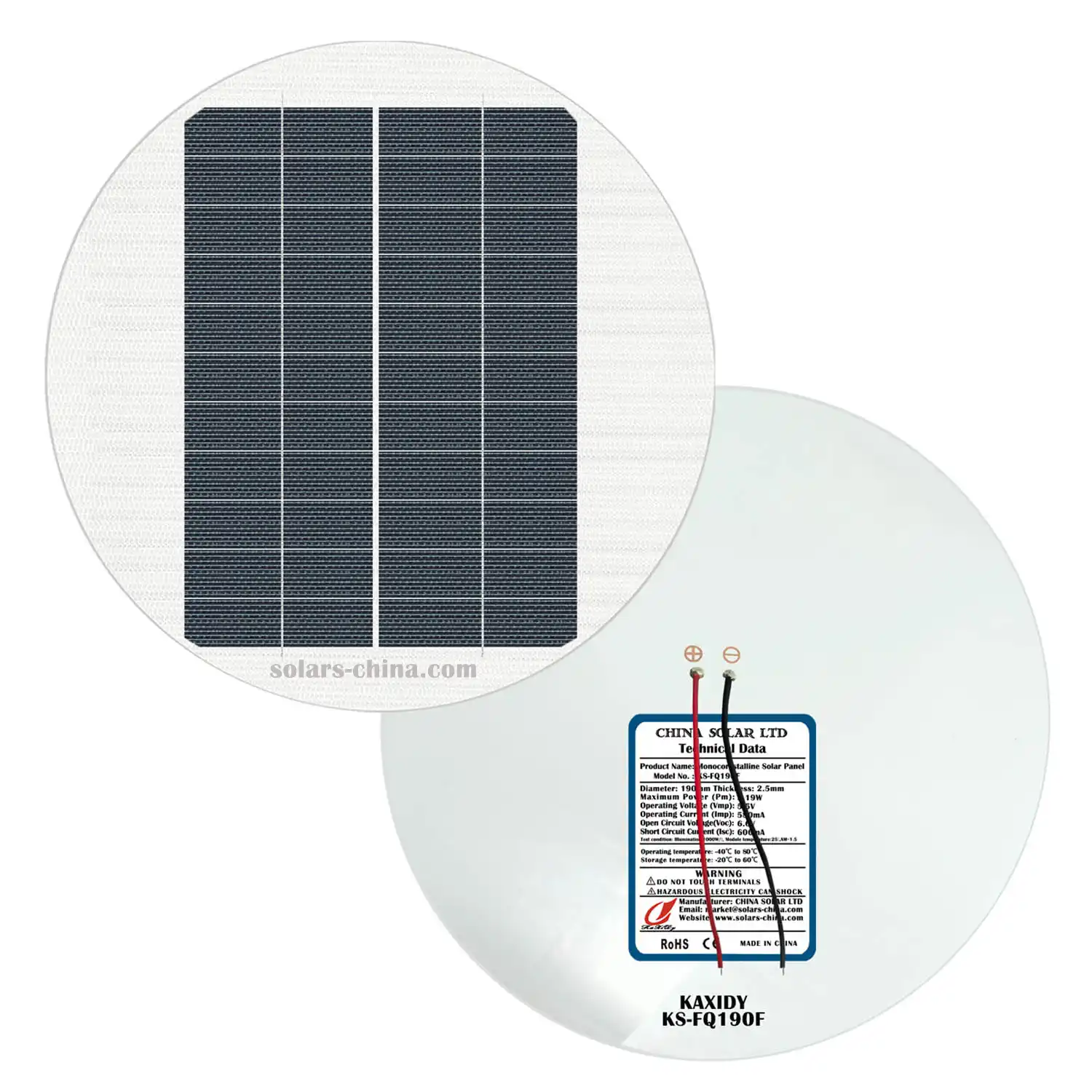 Flexible Round Solar Panel 12V