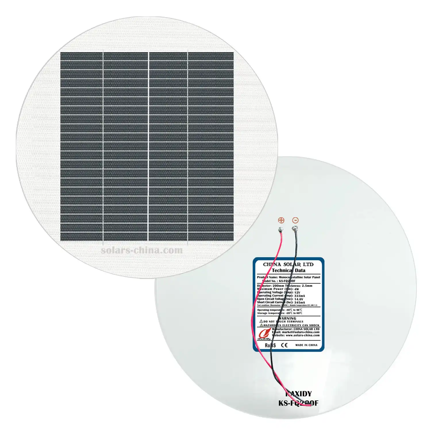 flexible round solar panel 4W