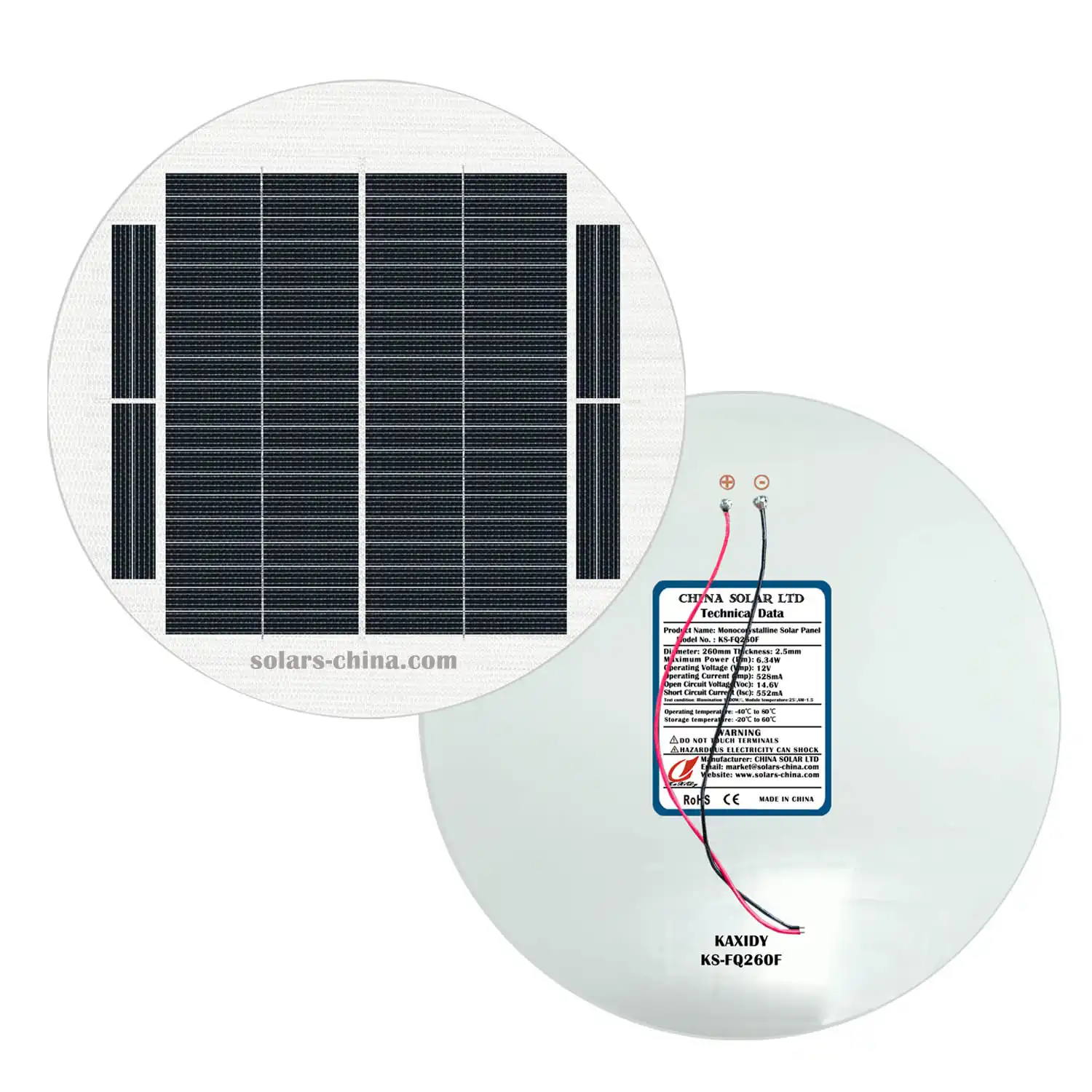 flexible round solar panel 4W