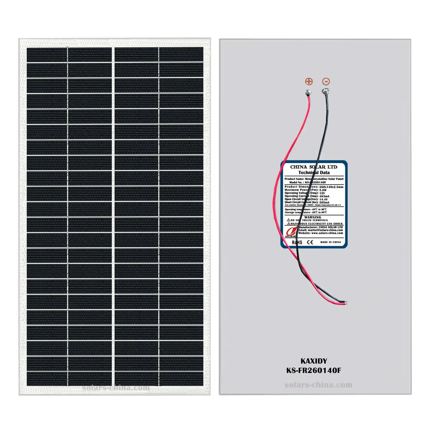 flexible solar panel 6W