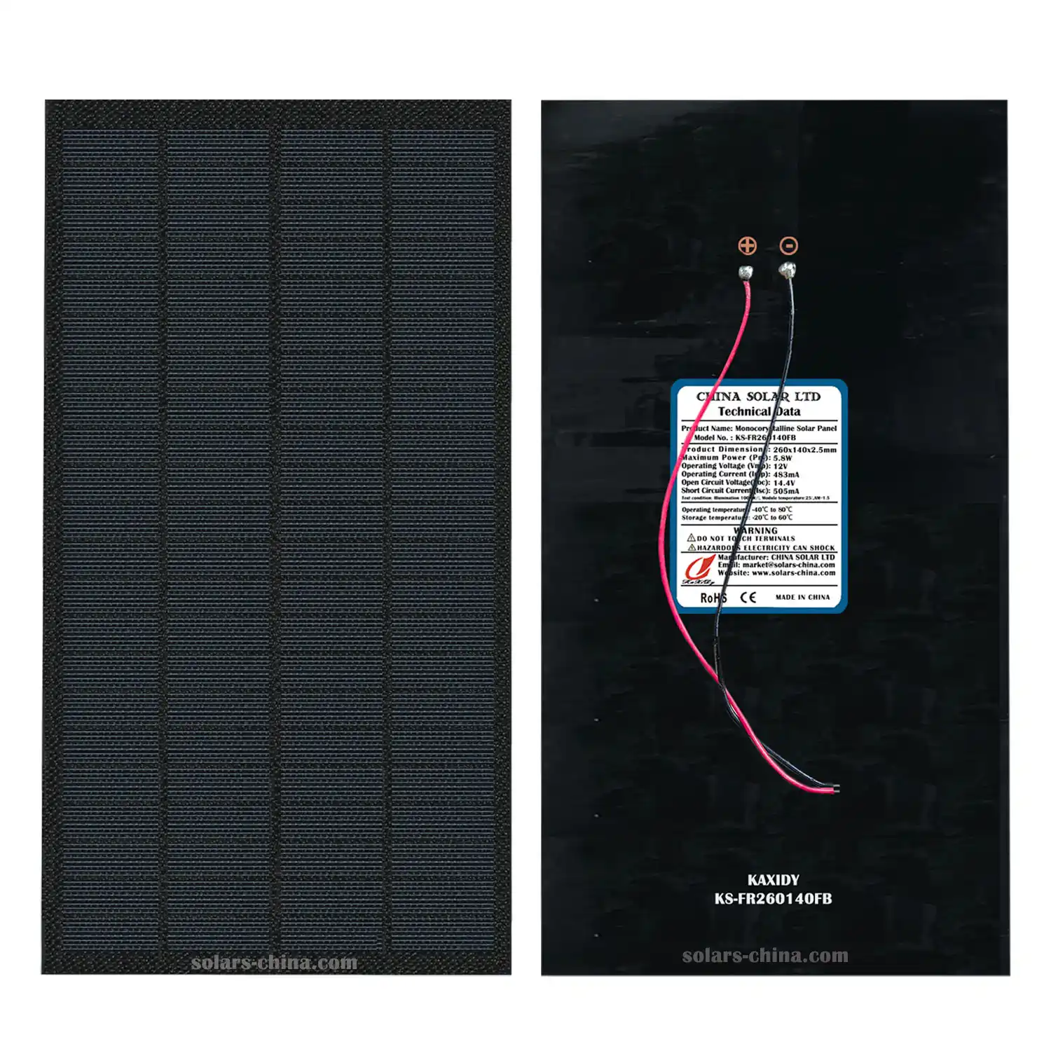 flexible solar panel 6W