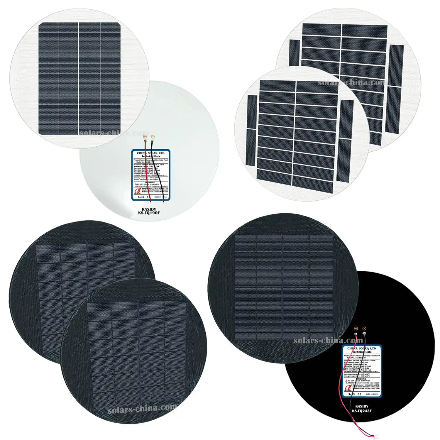 custom flexible circular solar panel