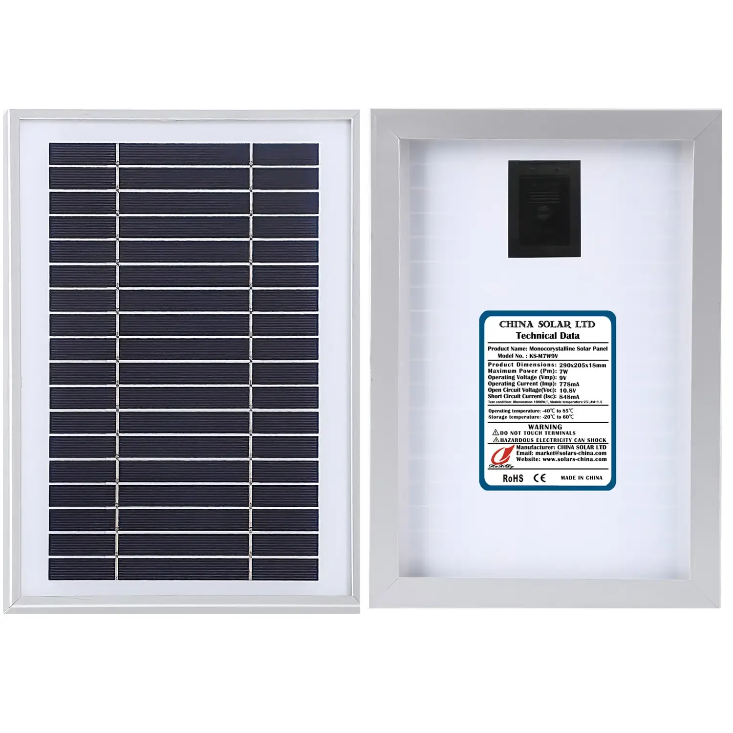 PV solar module 7W