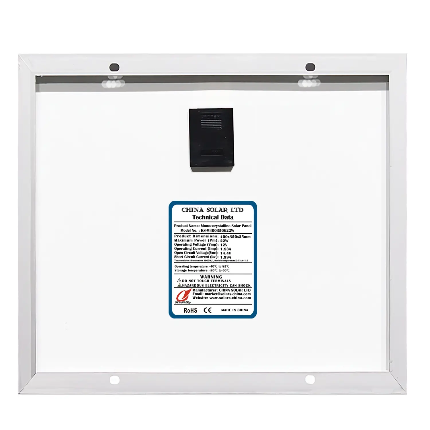 Monocrystalline Solar Module 22W