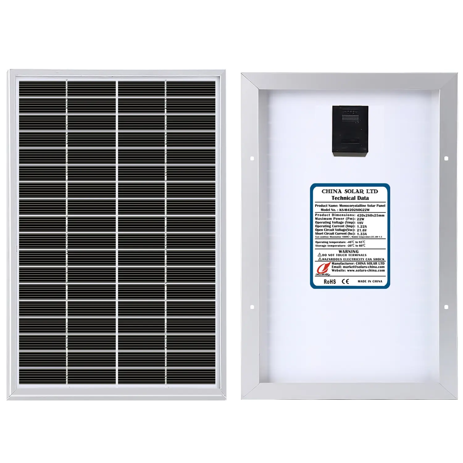 PV solarmodul 22W