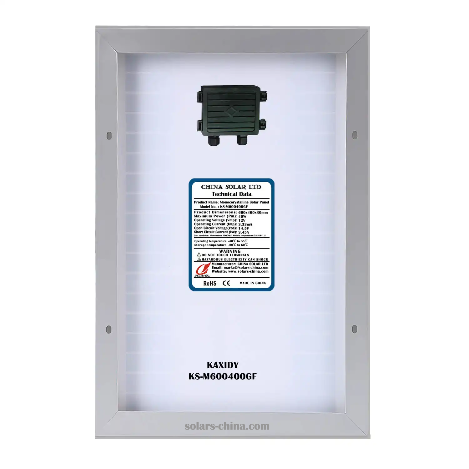Monocrystalline Solar Panel 40W