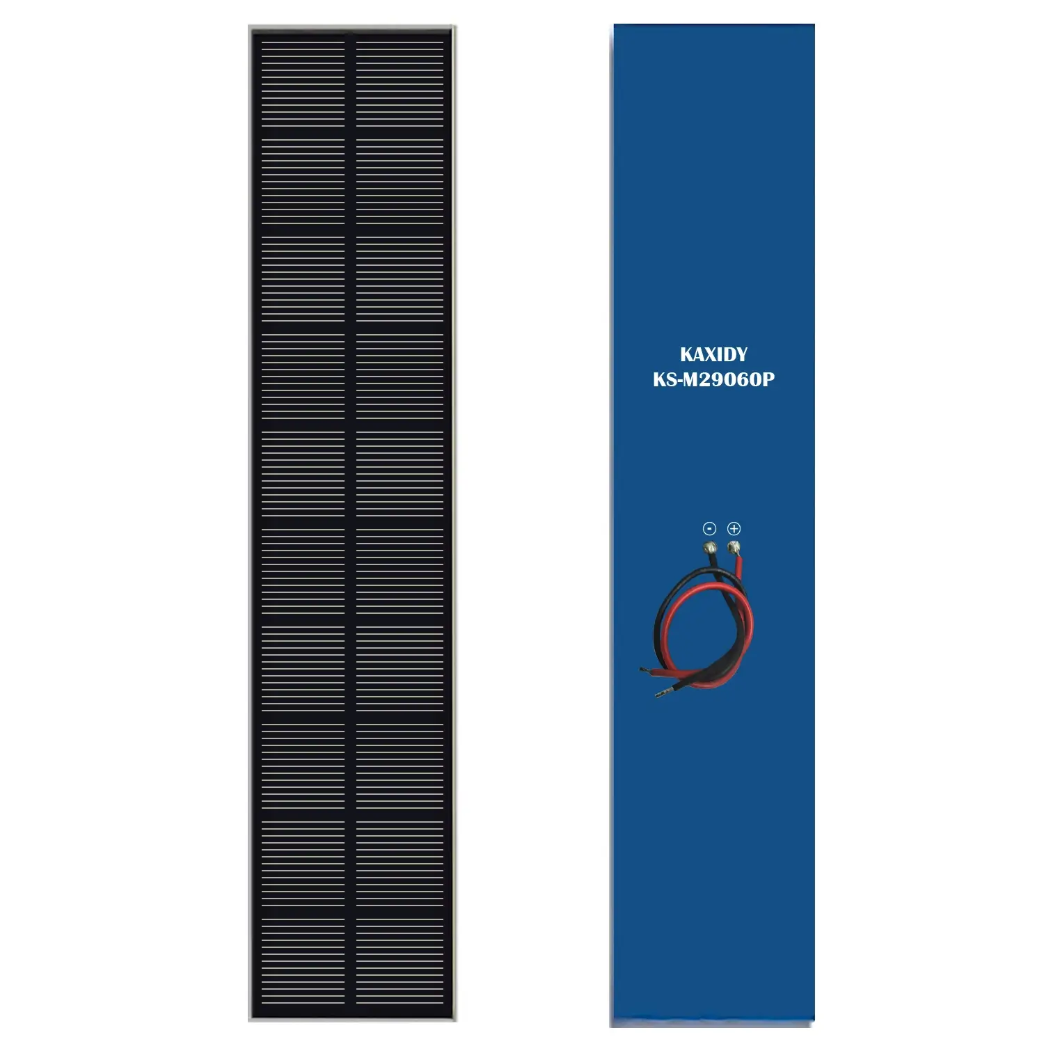 long all balck solar panel