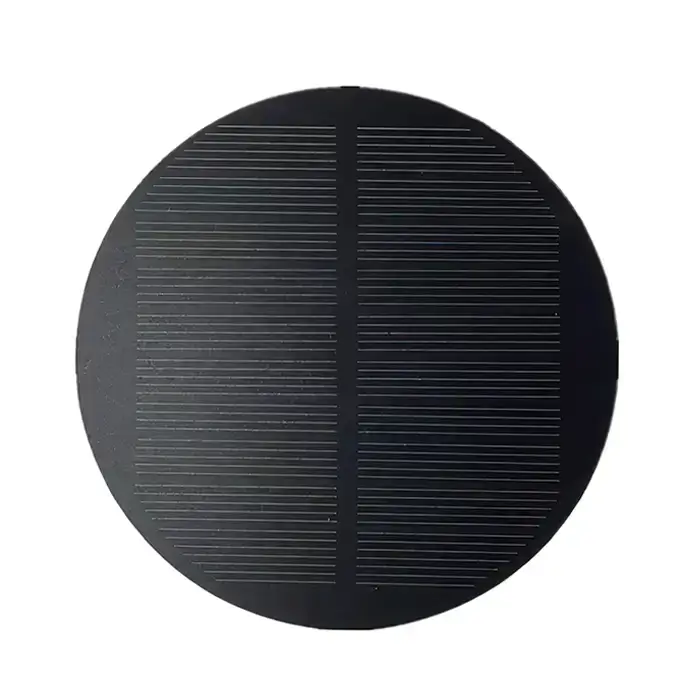 small round solar panel