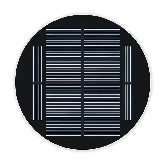 PET round solar panel