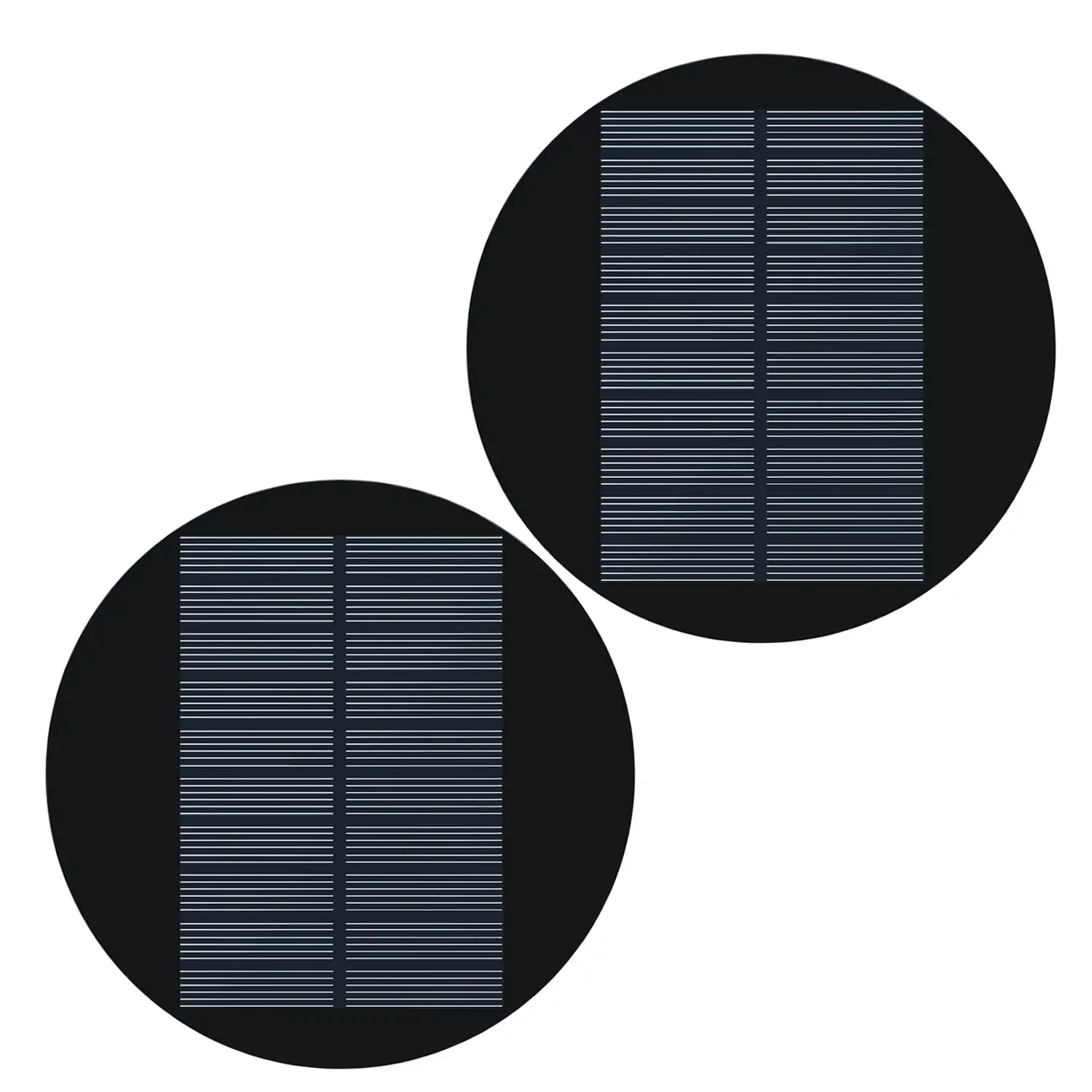 circular solar panel for lights