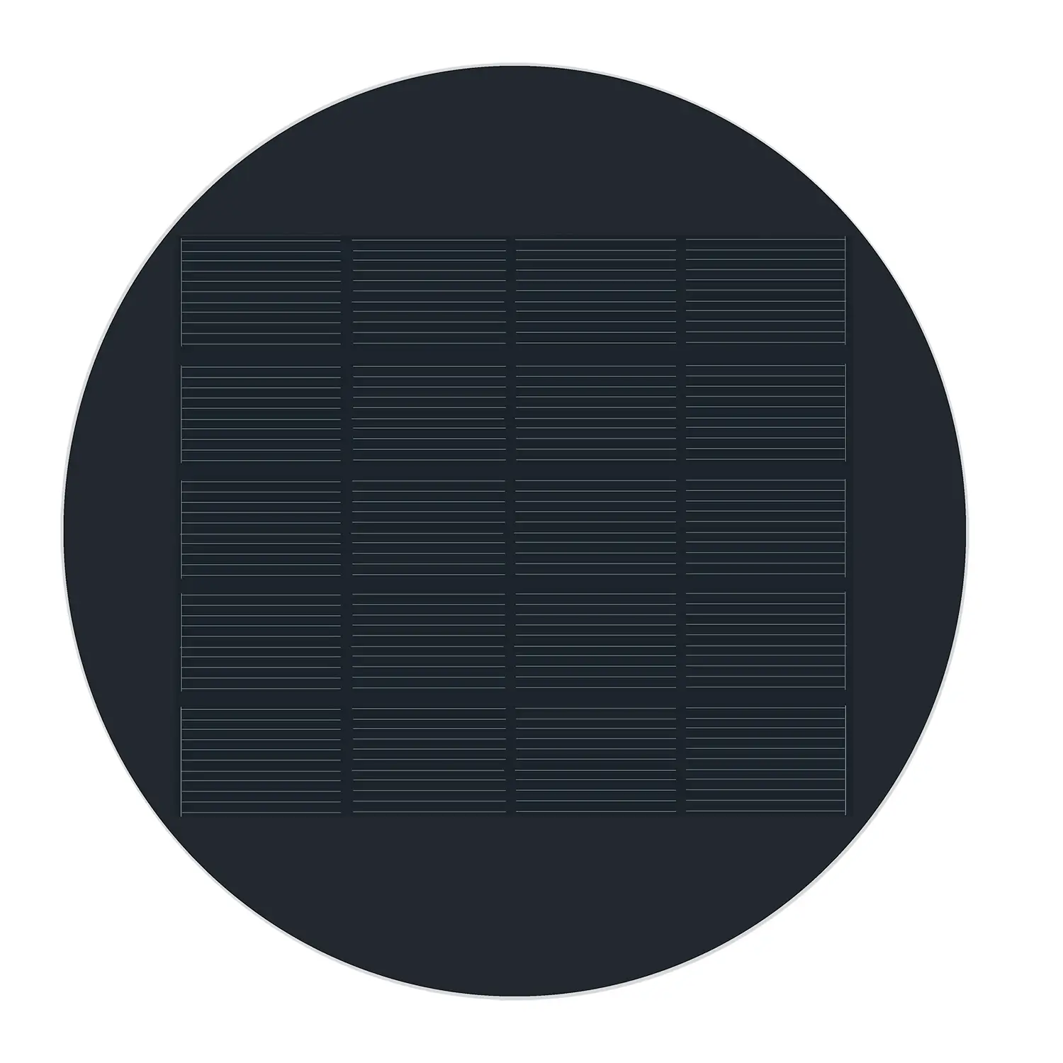 round solar panel for lights