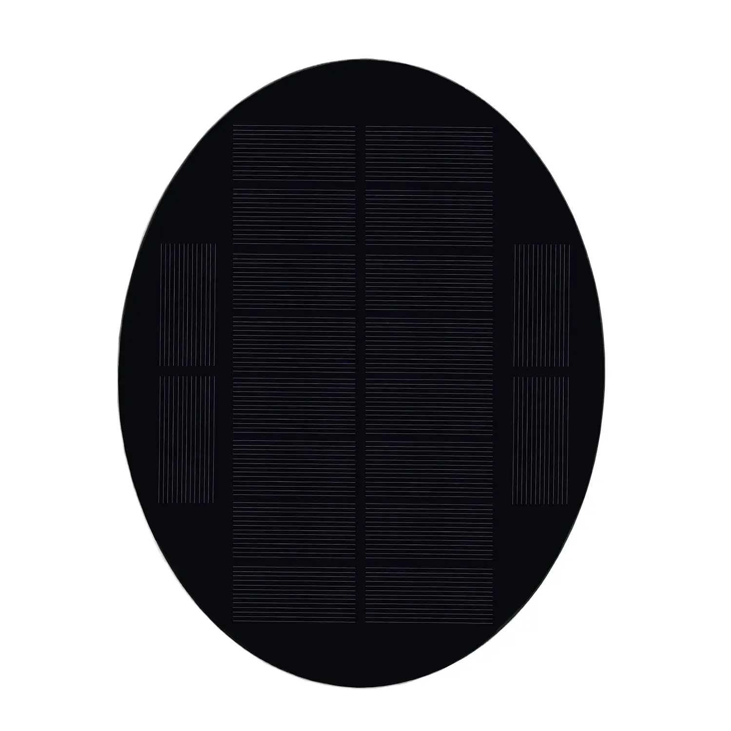 custom oval shape solar panels