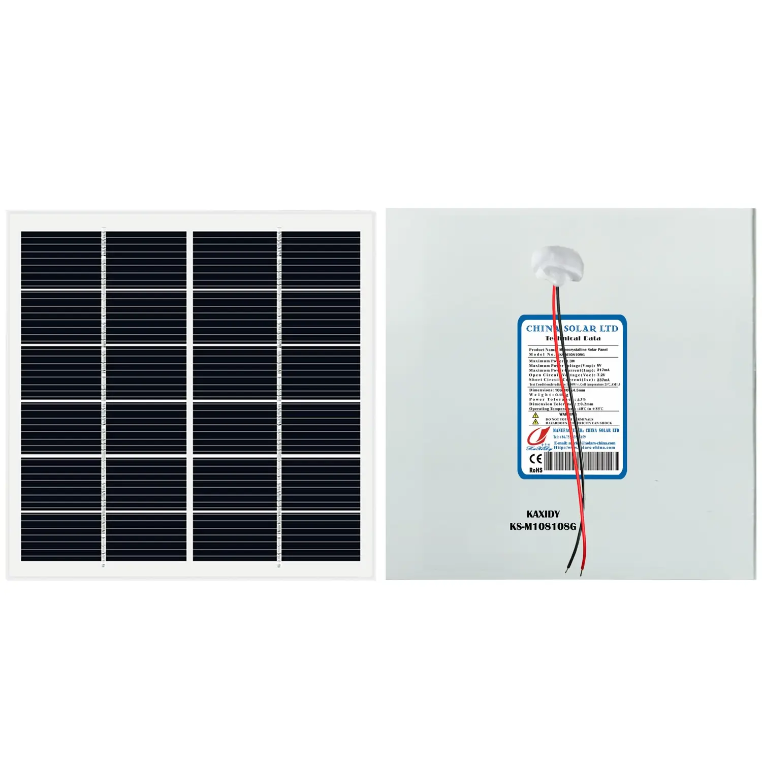 mini solar panel 1.3W 6V