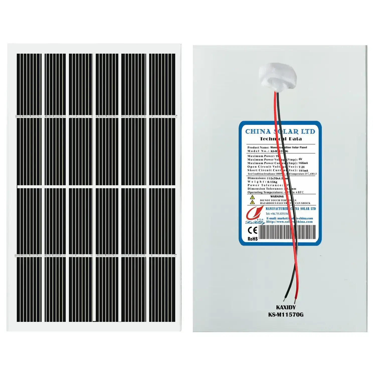 PV solar panel 1W 6V