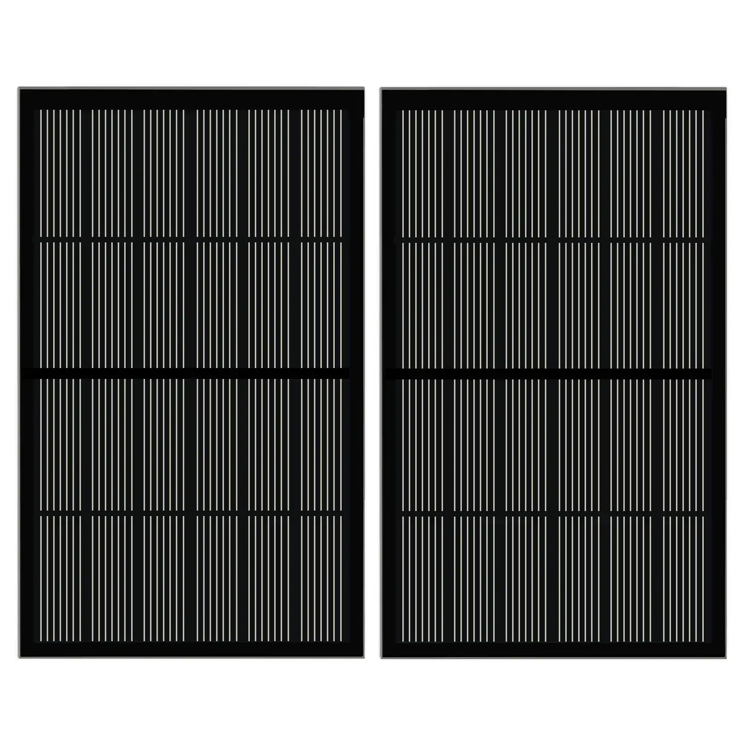 black solar panel 1W 6V