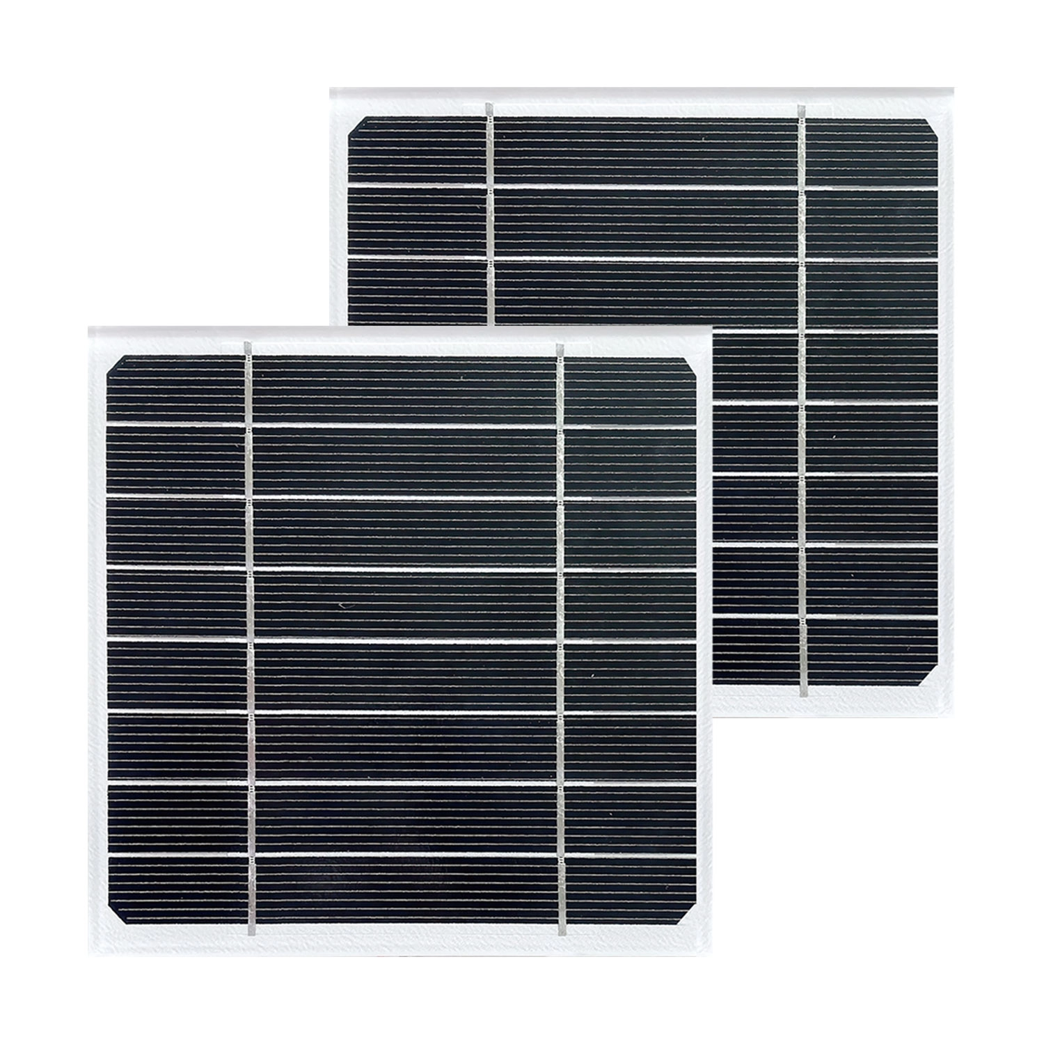 2W black glass solar panel