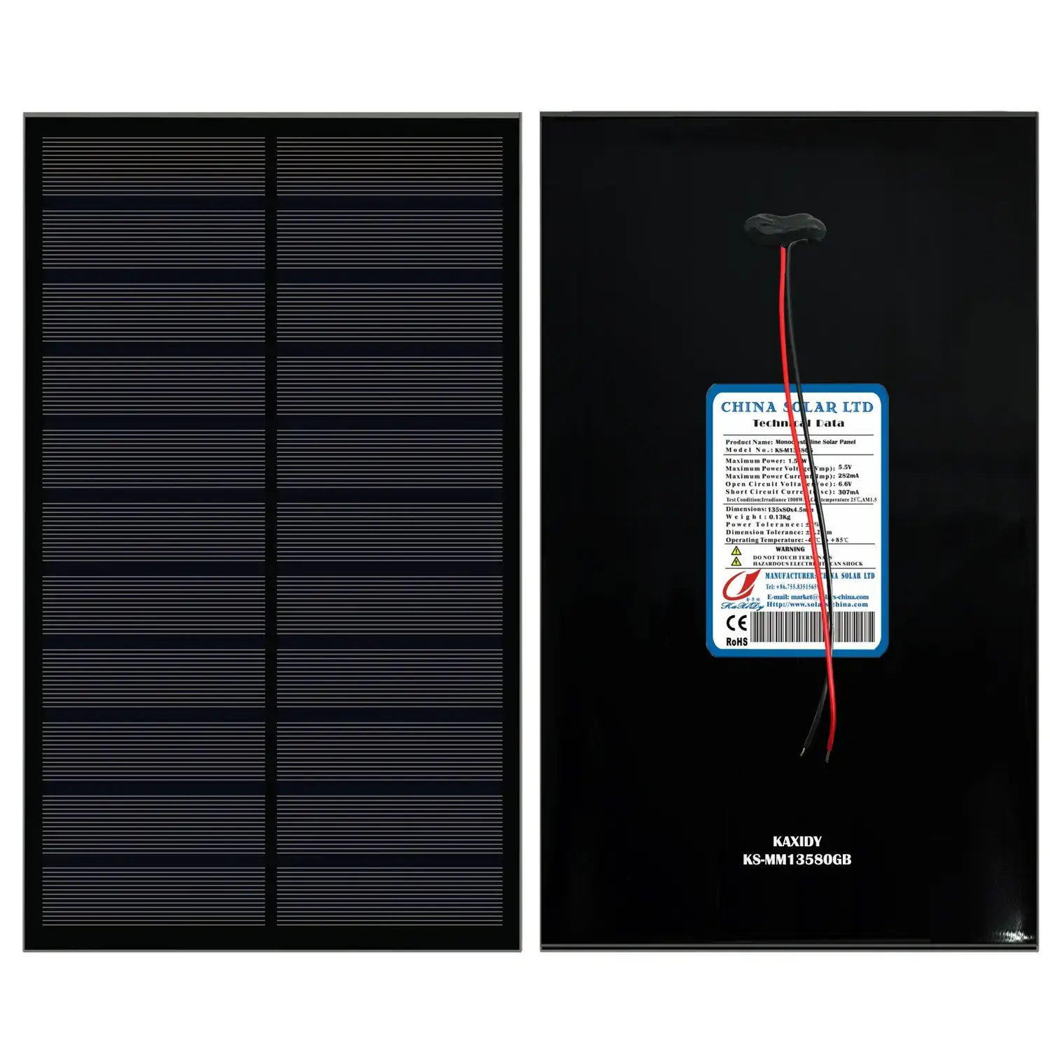 small solar panel 1.55W 5.5V