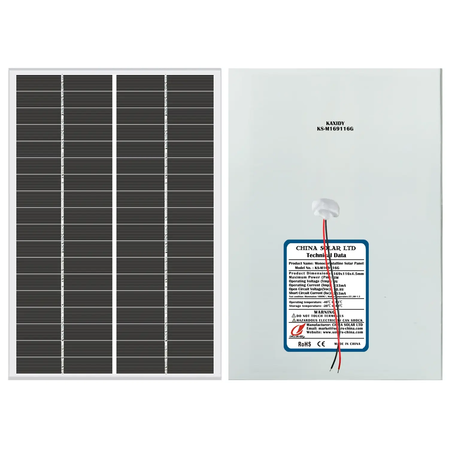 solar panel3W 9V