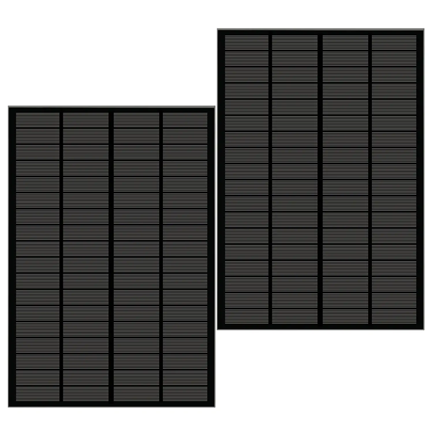 black glass solar panel 3W 9V