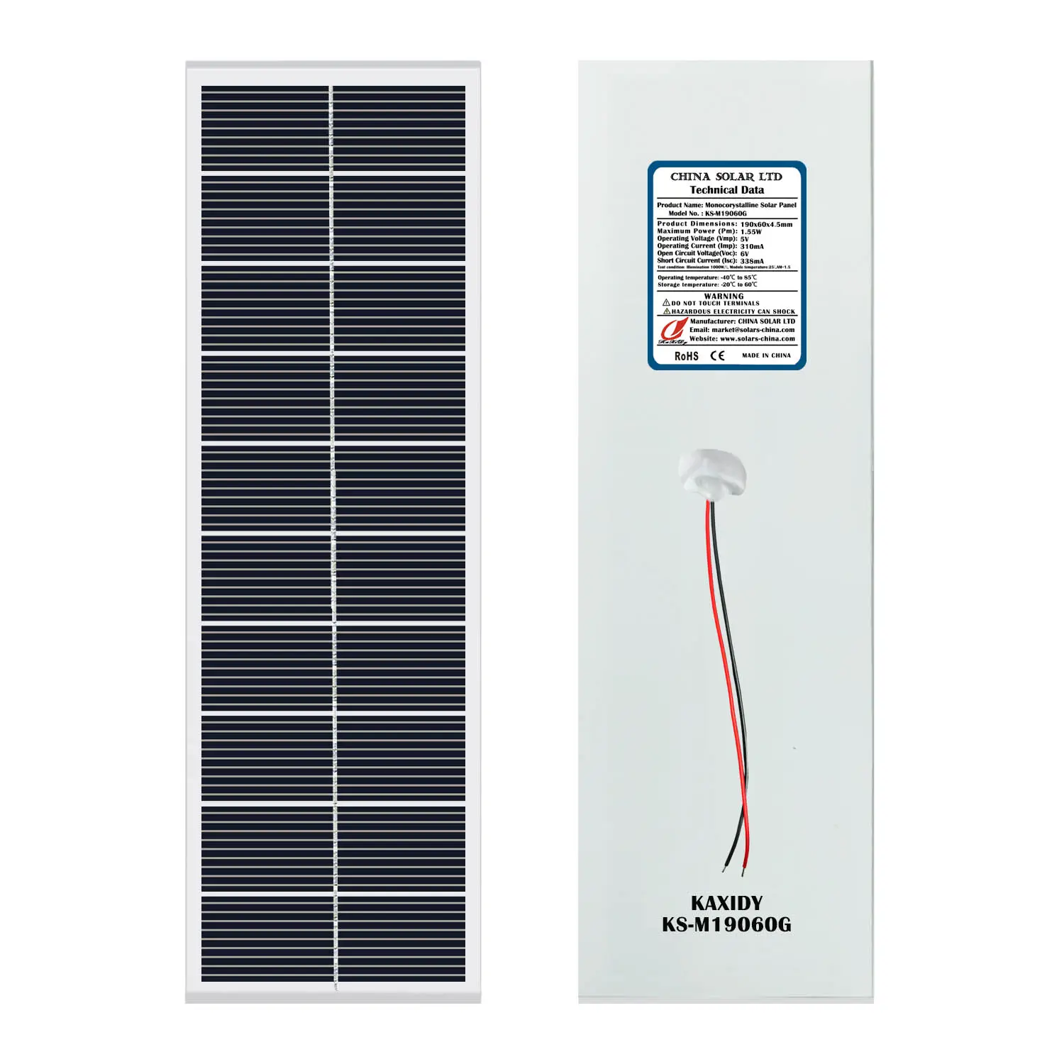 solar panel 1.55W 5V