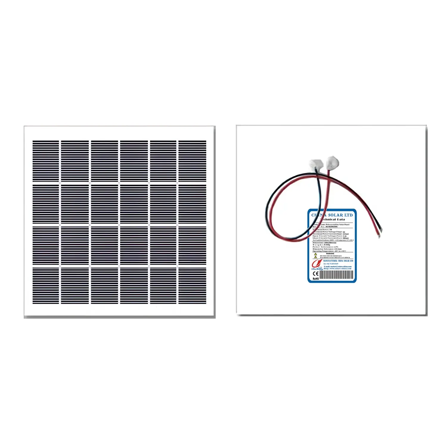 low power solar panel 5W