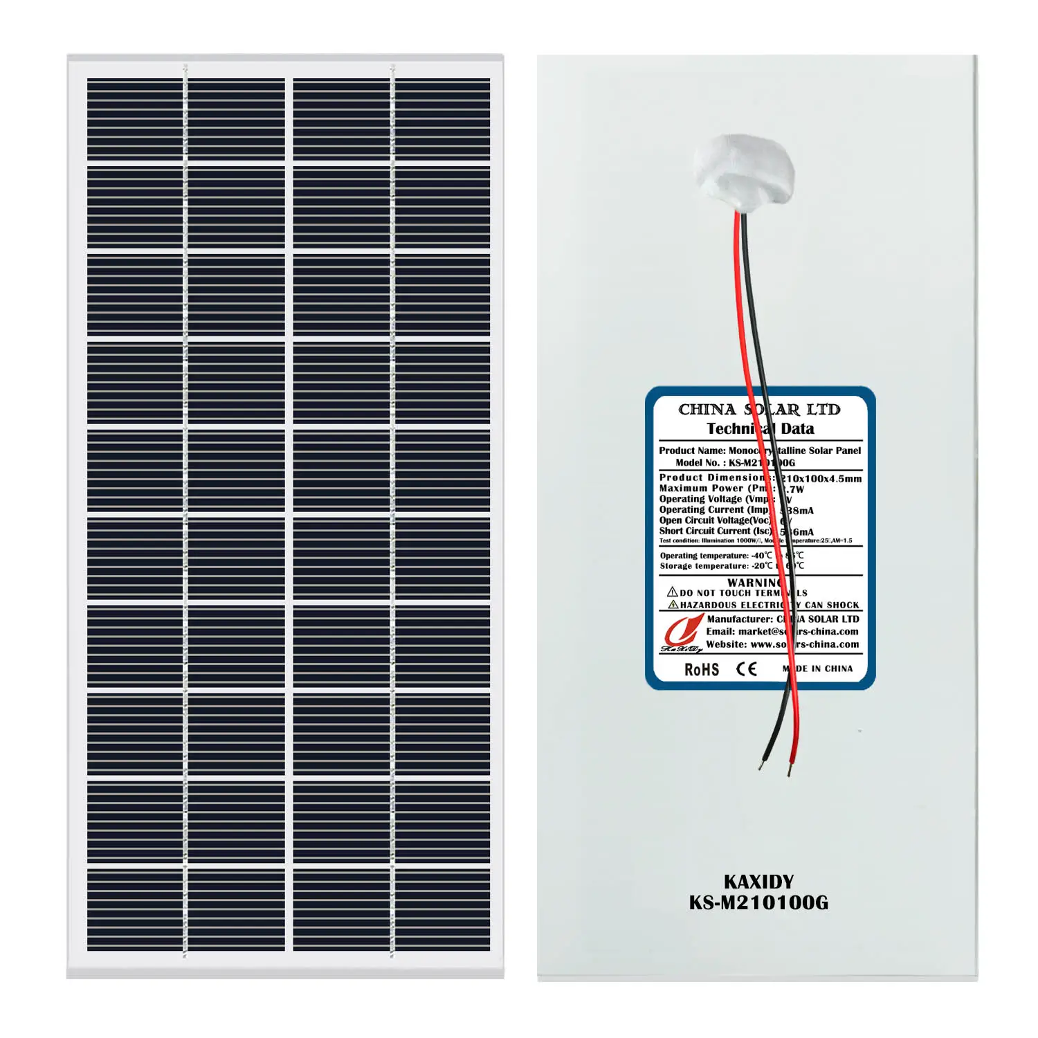 solar panel 2.7W 5V