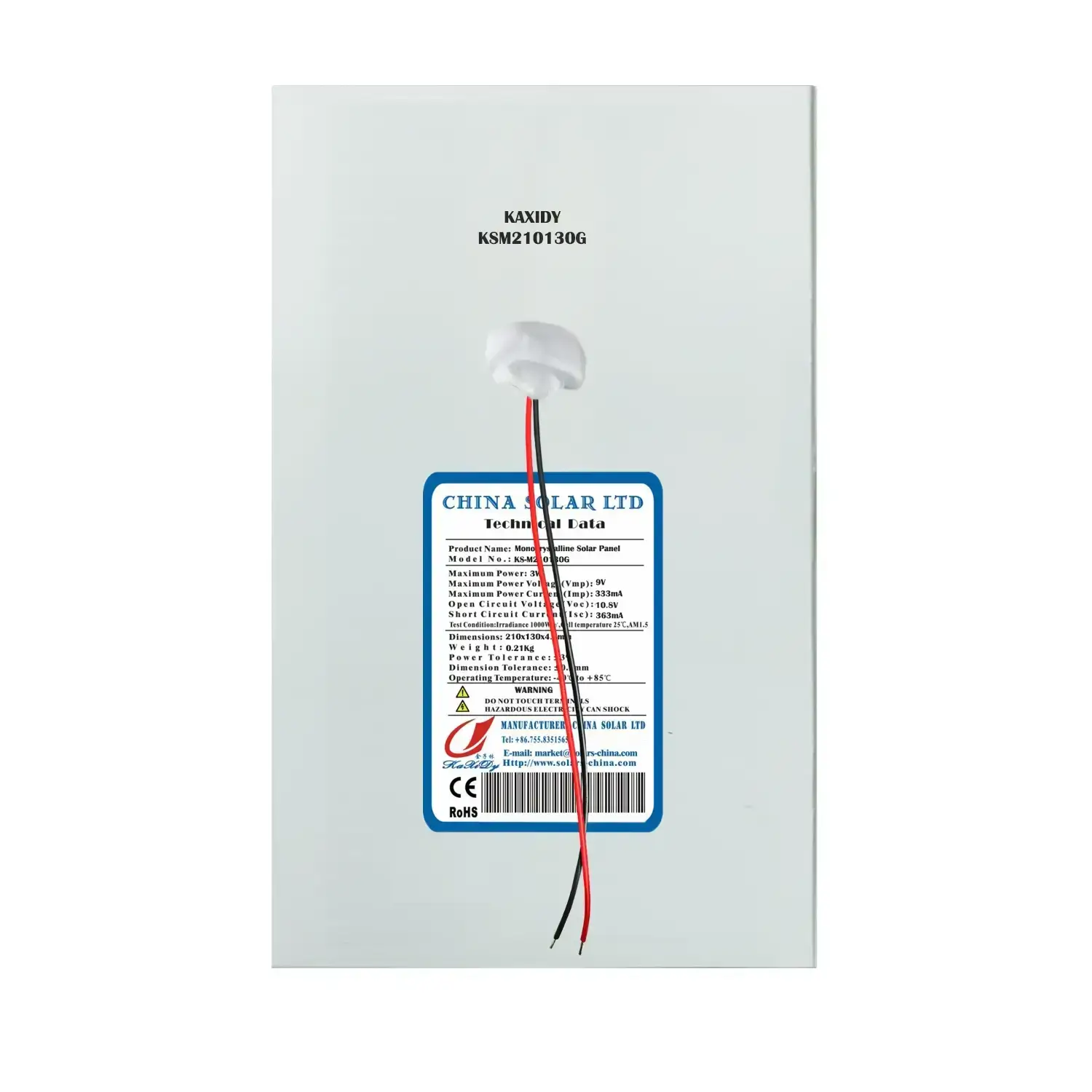 Small solar panel 3W 9V