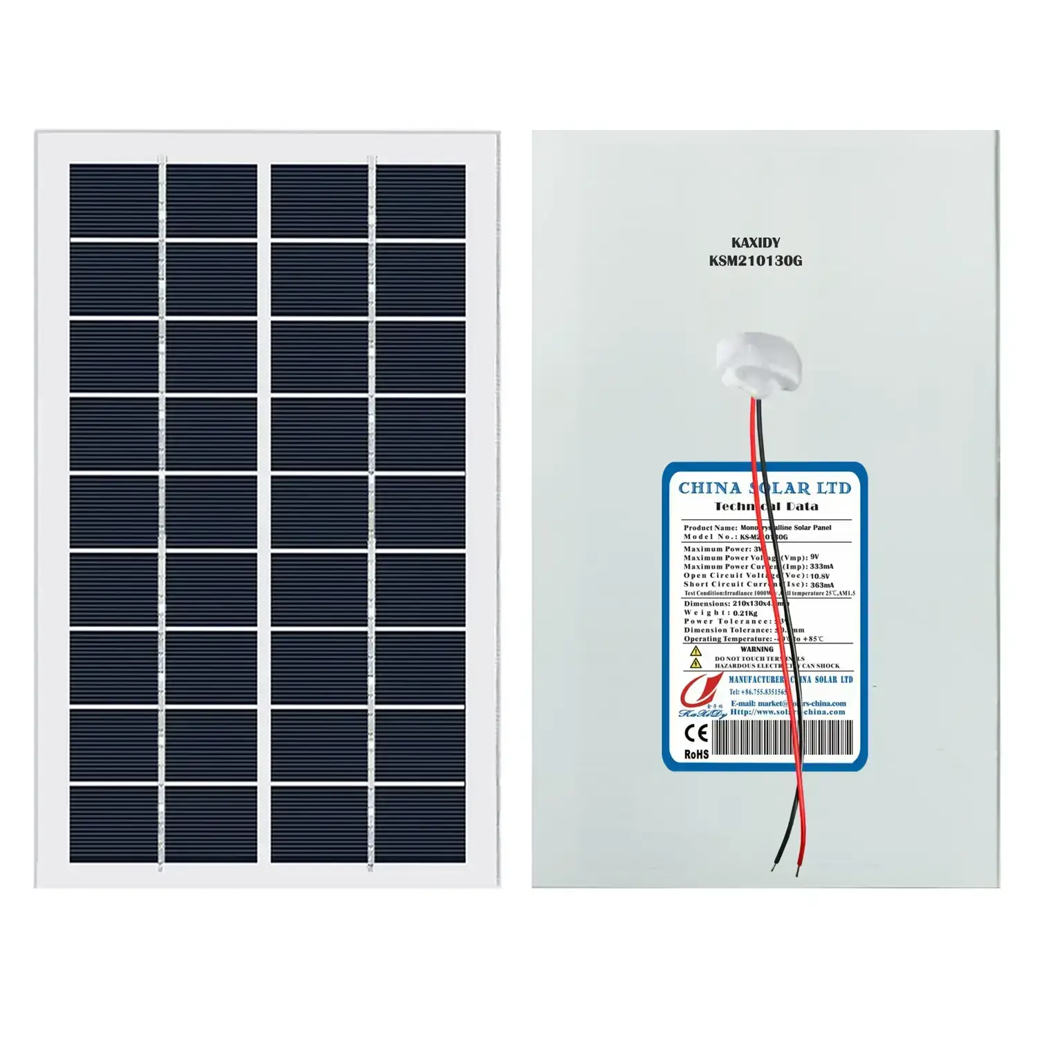 PV solar panel 9V