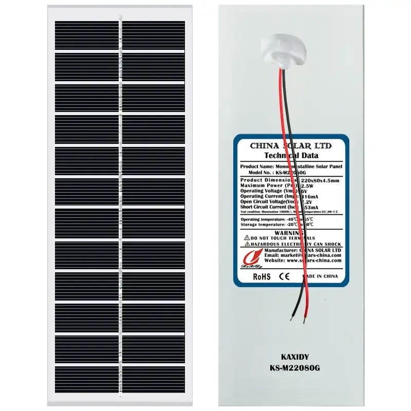 solar panel 2.5W 6V