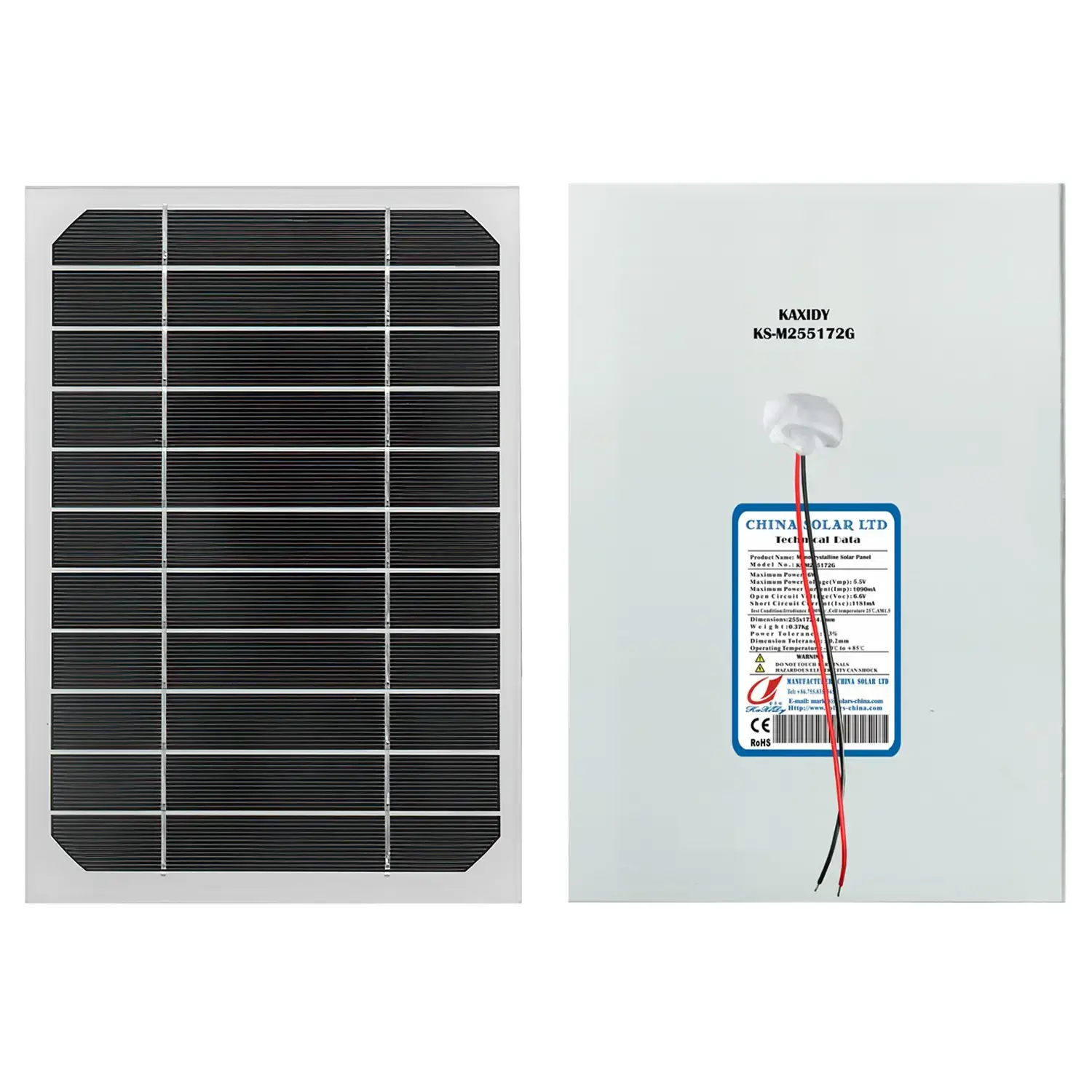 6W PV solar panel