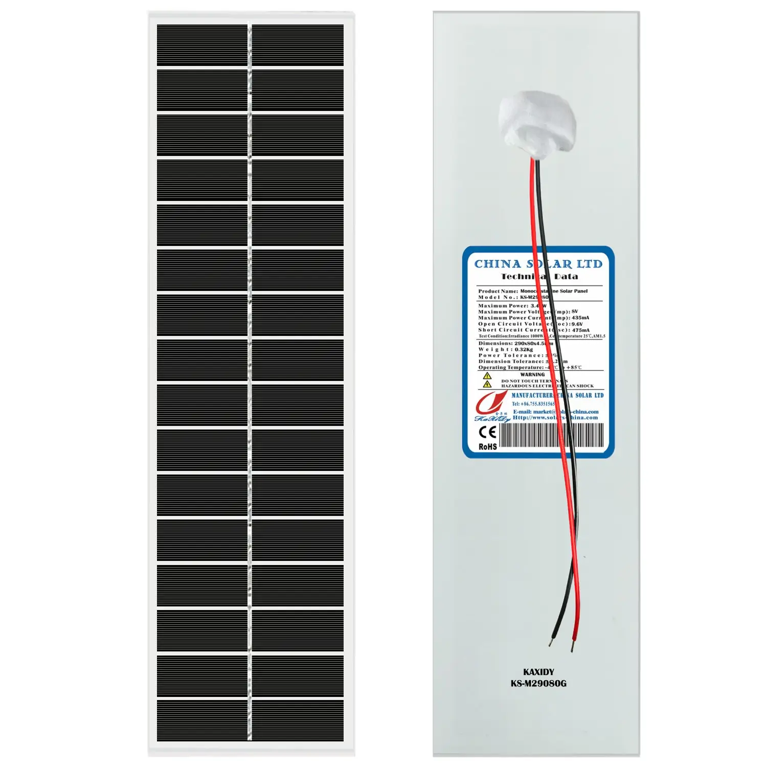 Solar Panel Strip 3.5W 8V