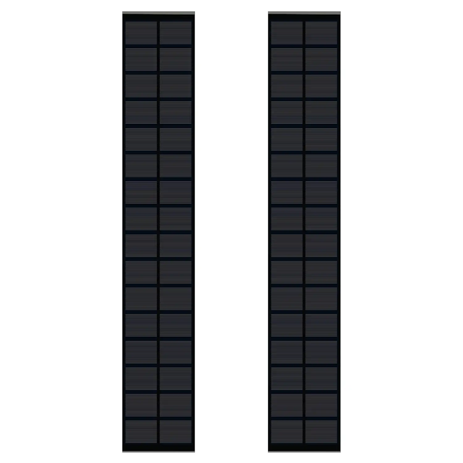 long all black solar panel