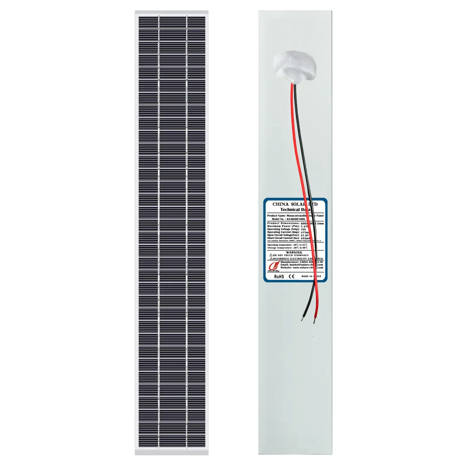 7W small solar panel