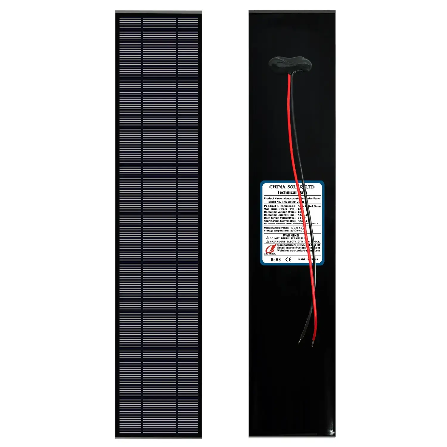 10W solar battery panel