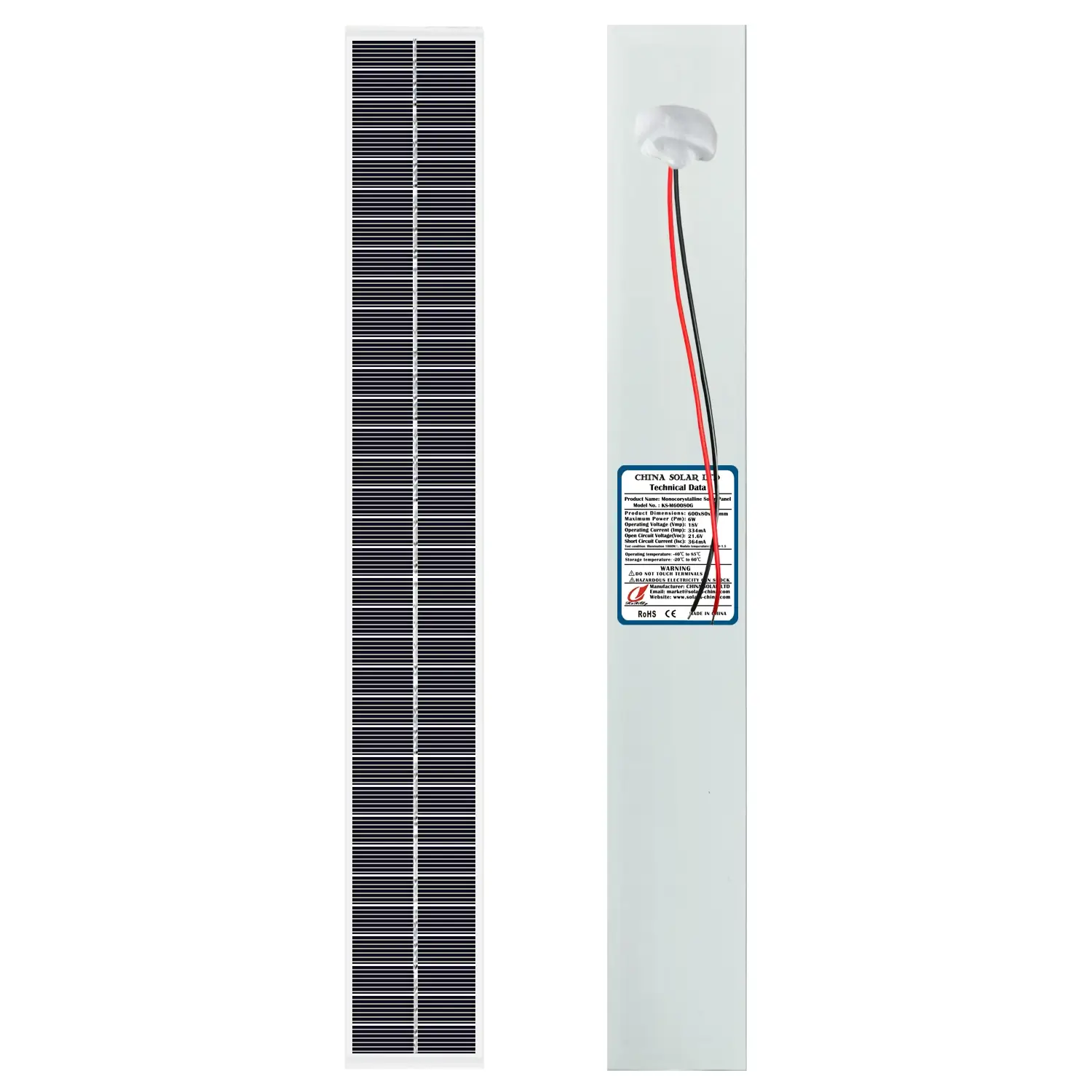 PV solar panel 7.8W 12V