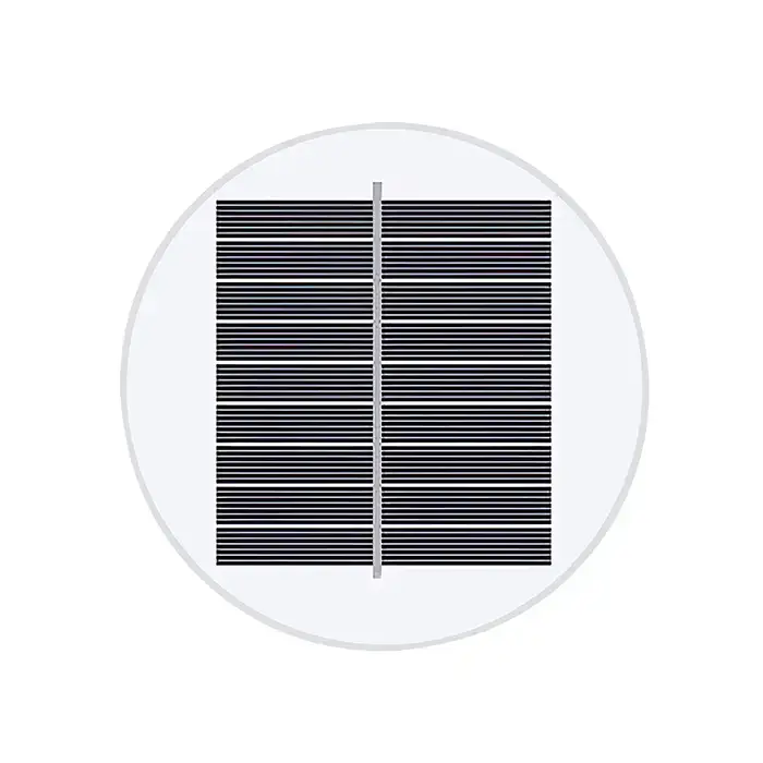 small round solar panel