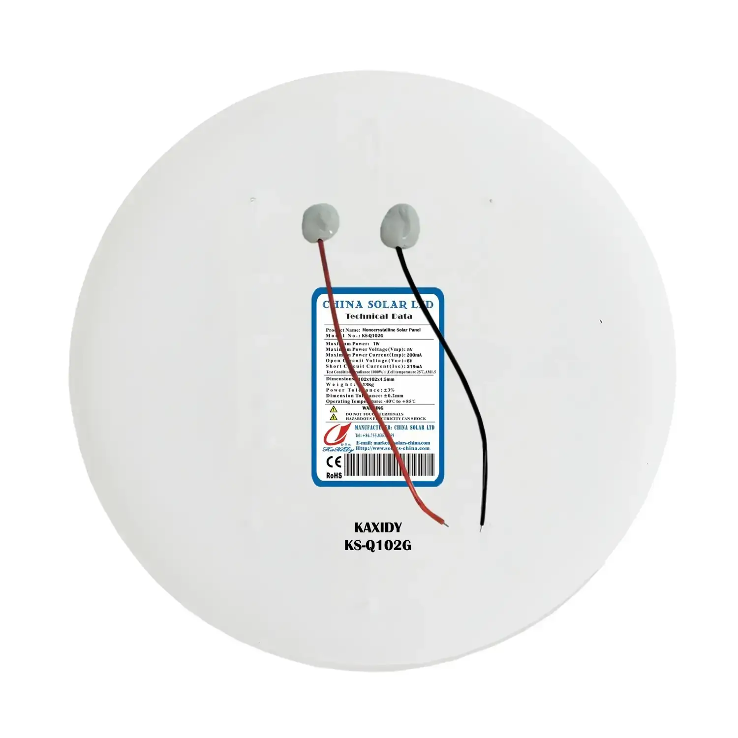 round solar panel 6V