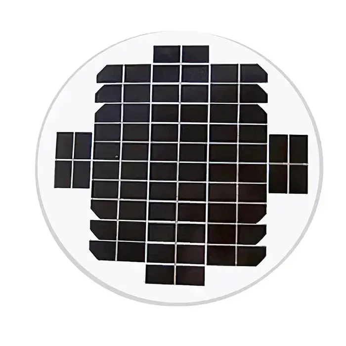 10W round solar panel