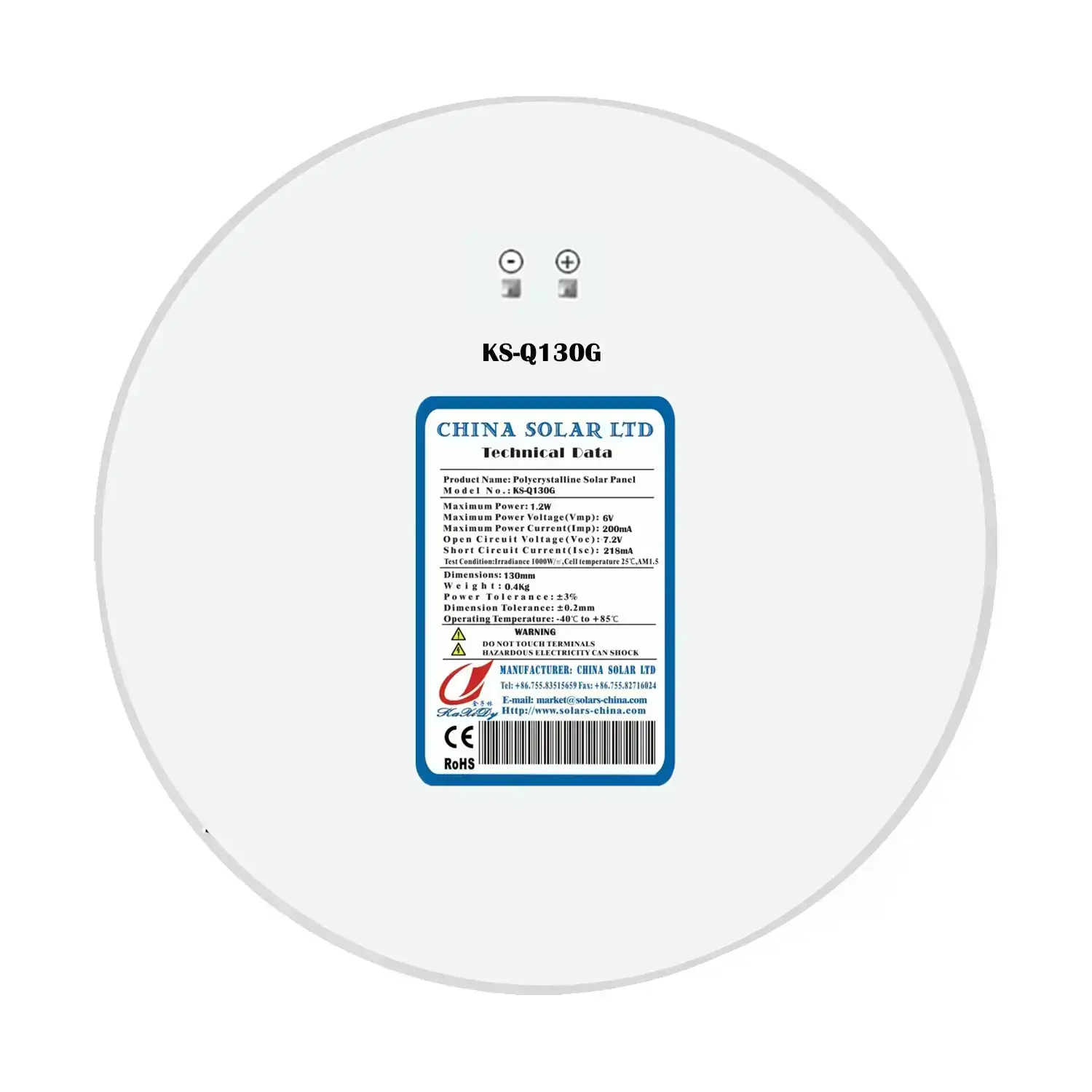 round solar panel 5V