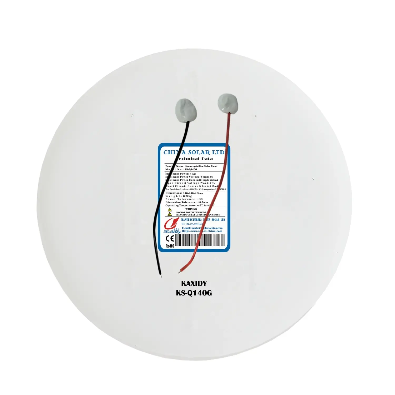 round solar panel 6V