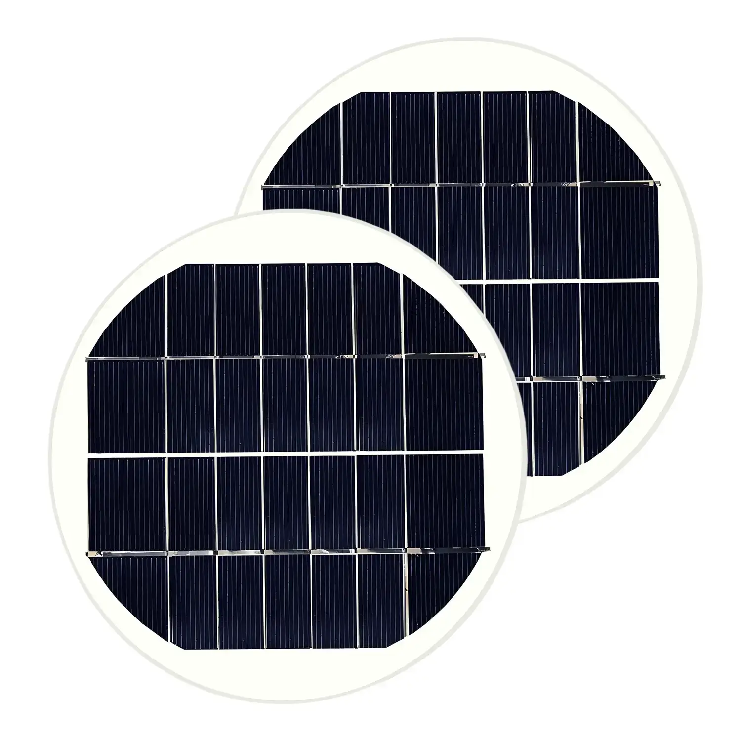 circular solar panel for lights