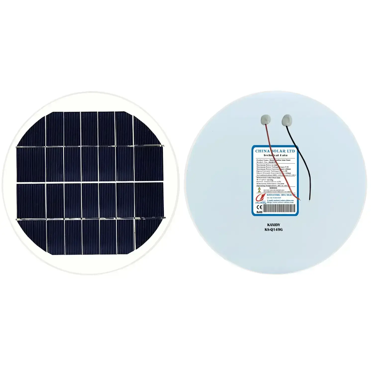 circular solar panel 8V