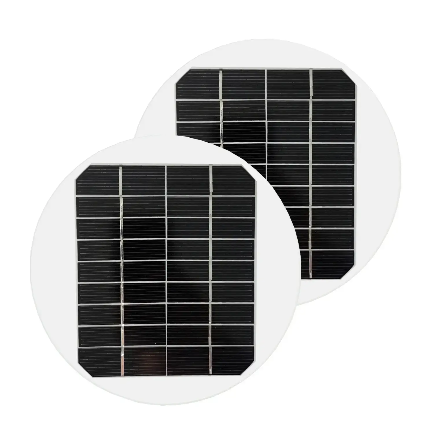 circular solar panel for lights