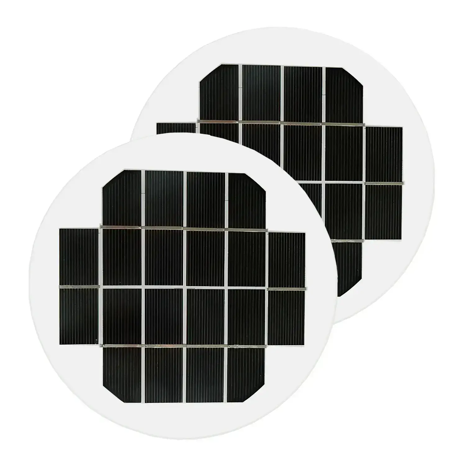 round solar panel for lights