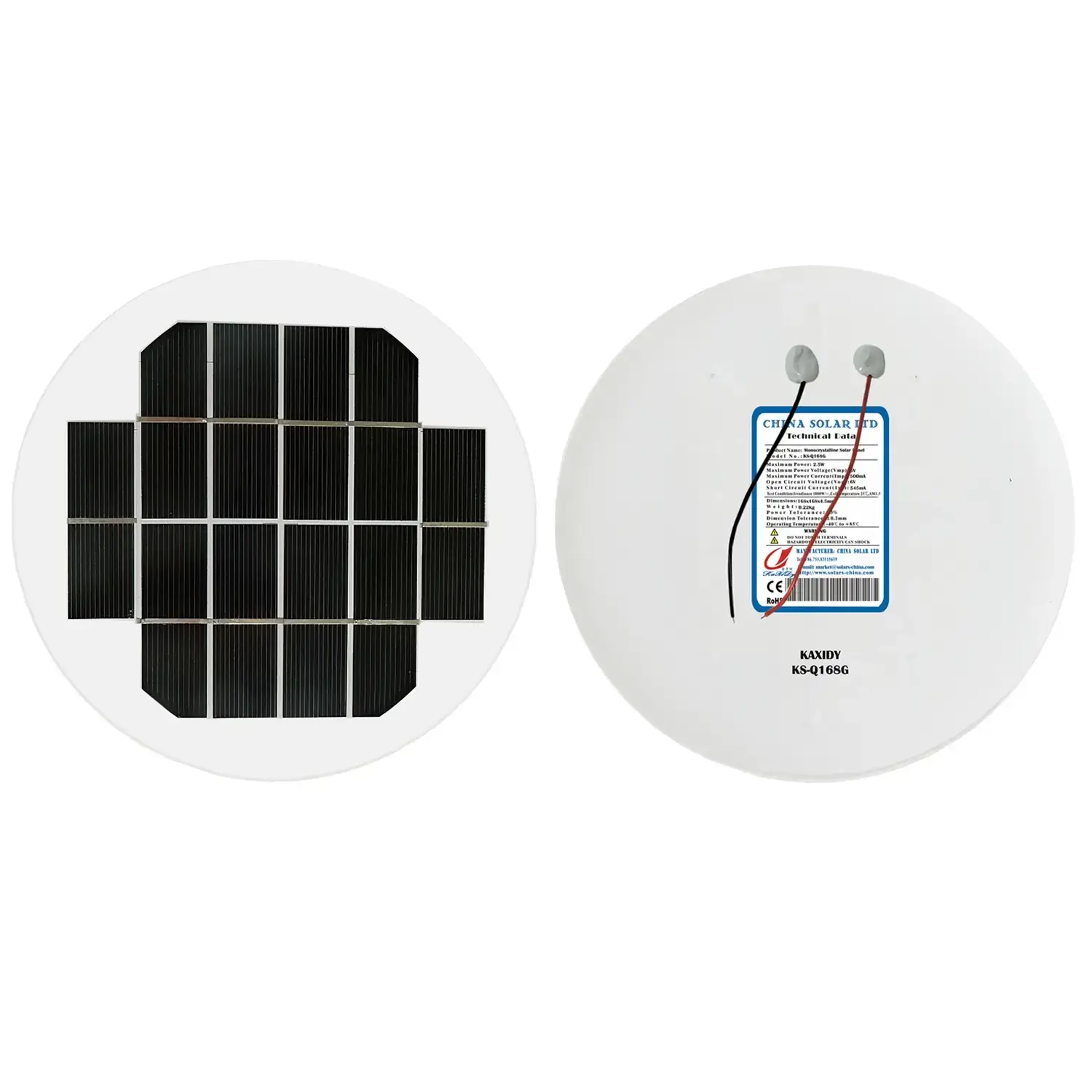 round solar panel 2.5W 5V